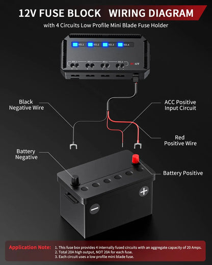 Smart FuseBox Power Module - No Battery Drain!